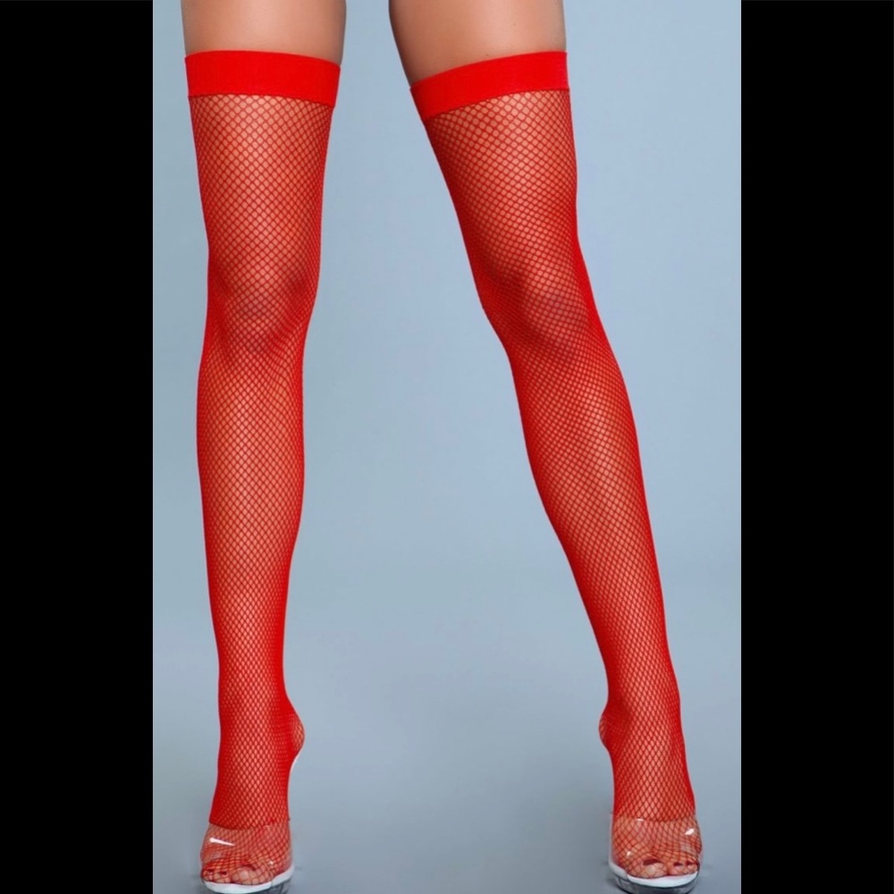Nylon Fishnet Thigh Highs